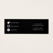 ブティックシンプルイヤリングミニディスプレイカード (裏面)