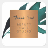 ブティックスタジオ銅葉金属感謝してい製品 スクエアシール (正面)