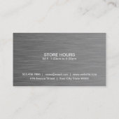 ブティックスチール モダン| Luxe 2 名刺 (裏面)