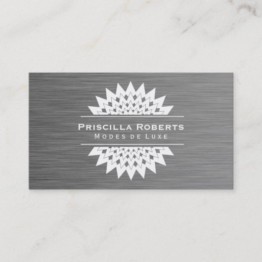 ブティックスチール モダン| Luxe 2 名刺 (正面)