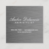 ブティックスチール | モダンLuxe スクエア名刺 (裏面)