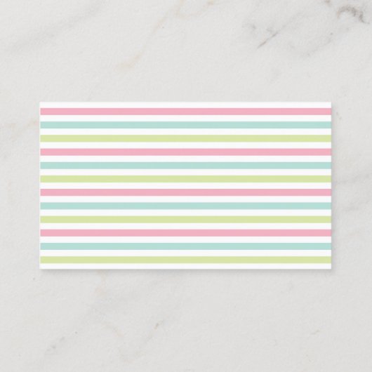 ブティックパステルストライプズ 名刺 (裏面)
