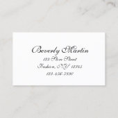 ブティックビジネスカード 名刺 (裏面)