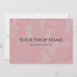 ブティックピンクオイルペインティングサンキューディスカウント 招待状
