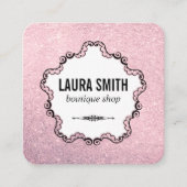 ブティックファンシーグリッター スクエア名刺 (正面)