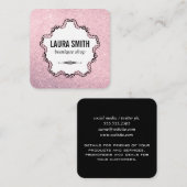 ブティックファンシーグリッター スクエア名刺 (正面/裏面)