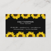 ブティックフラワーズ | 太陽の花、小さいII 名刺 (裏面)