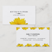 ブティックフラワーズ | 太陽の花、小さいIV 名刺 (正面/裏面)