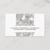 ブティックフラワーズ |植物花パターン 名刺 (裏面)