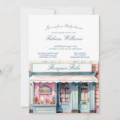 ブティックフランスのボンジュールベビーベイビーシャワー 招待状 (正面)