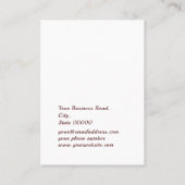 ブティックフローラ植物学ジュエリーイヤリングディスプレイ 名刺 (裏面)