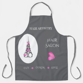 ブティックヘアサロンビジネスのブランドハサミ エプロン
