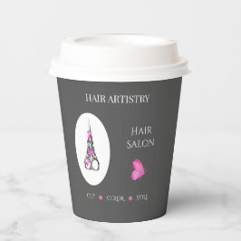 ブティックヘアサロンビジネスのブランドハサミ 紙コップ
