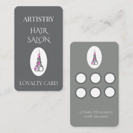 ブティックヘアサロンビジネスロイヤルティカード ロイヤリティカード