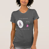 ブティックヘアサロンビジネス ブランディング シザー Tシャツ (正面)