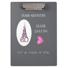 ブティックヘアサロンビジネス ブランディング ハサミ クリップボード