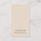 ブティックモダンイヤリングディスプレイカード 名刺 (裏面)