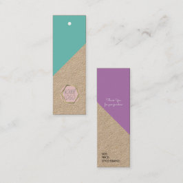 ブティックモダンウェアブランディングサイズロゴラベル スキニー名刺