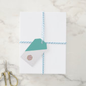 ブティックモダンウェアブランディングサイズロゴ ギフトタグ (より糸付き)