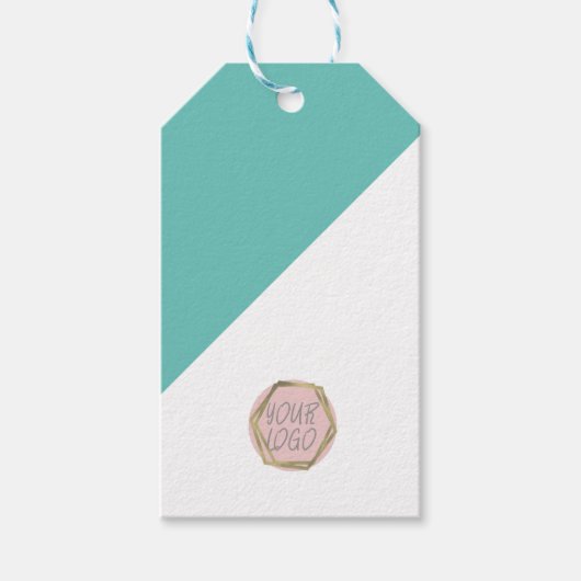 ブティックモダンウェアブランディングサイズロゴ ギフトタグ (正面)