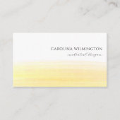 ブティックモダンサニーイエローウォーターカラービジネス エンクロージャーカード (正面)