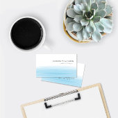 ブティックモダンスカイブルーウォーターカラービジネス エンクロージャーカード