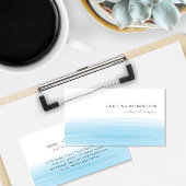 ブティックモダンスカイブルーウォーターカラービジネス エンクロージャーカード