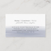 ブティックモダンダークパープルウォーターカラービジネス エンクロージャーカード (裏面)