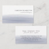 ブティックモダンダークパープルウォーターカラービジネス エンクロージャーカード (正面/裏面)