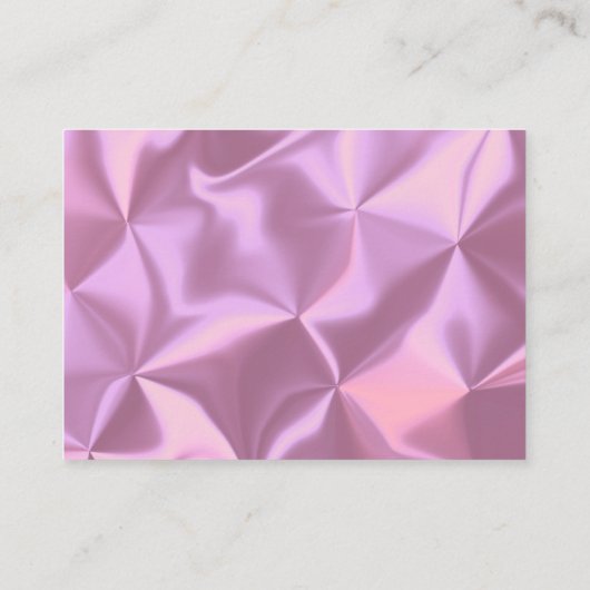 ブティックモダン美しいピンクサンキューロゴ 名刺 (裏面)