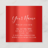 ブティックラッシュエクステンションレッドルビーバラ スクエア名刺 (裏面)