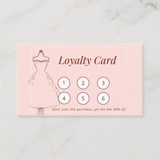 ブティックロイヤリティカード ロイヤリティカード (正面)