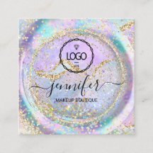 ブティック化粧ショップラッシュQRコードホログラフロゴ