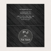 ブティック理容師ショップウッドウィズモノグラム 名刺 (外部フラット)