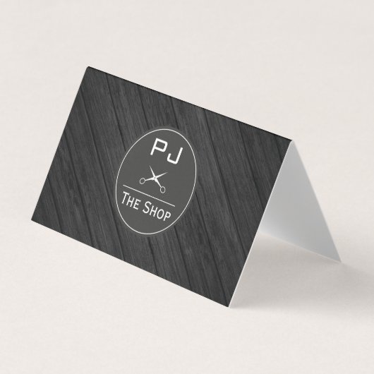 ブティック理容師ショップウッドウィズモノグラム 名刺 (正面)