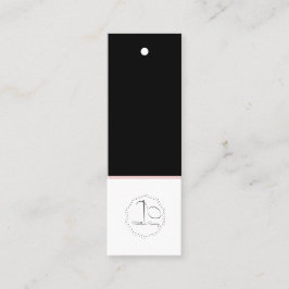 ブティック衣料ブランディングサイズロゴつるラベル スキニー名刺