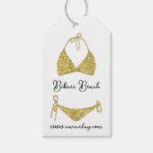 ブティック衣料価格製品説明QRGold ギフトタグ (正面)