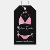 ブティック衣料品価格製品説明QRPink ギフトタグ (正面)