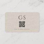 ブティック衣料品店リネンQRコード  名刺 (裏面)