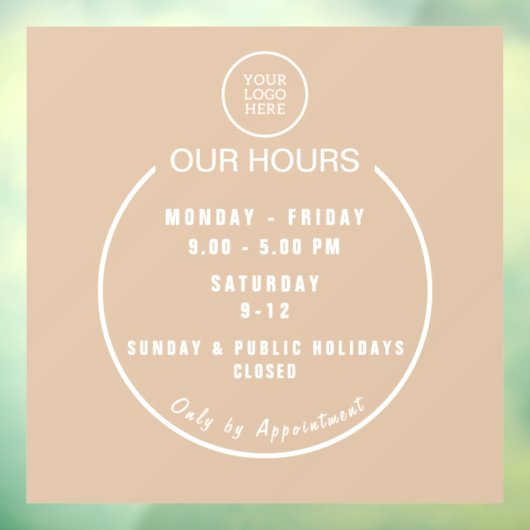 ブティック開店時間ウィンドウロック ウィンドウサイン (シート3)