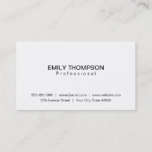 ブティック |シンプル&クラシック 名刺 (裏面)