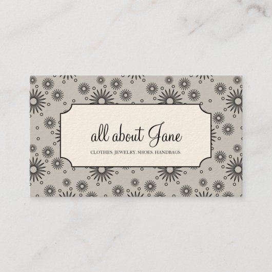 ブティック・ビジネス・カード 名刺 (正面)