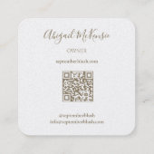 ブティック ブラッシュ スクエア名刺 (裏面)