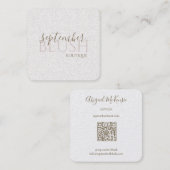 ブティック ブラッシュ スクエア名刺 (正面/裏面)