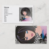 ブティック、美容院またはメーキャップアーティストを作って下さい 名刺 (正面/裏面)