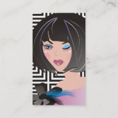 ブティック、美容院またはメーキャップアーティストを作って下さい 名刺 (裏面)