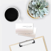 ブティッモダンクサンディブラウンウォーターカラービジネス エンクロージャーカード