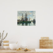 ブディン – ドーヴィル港1878 ポスター (キッチン)