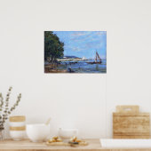 ブディン – Honfleur Riverscape 1854 ポスター (キッチン)