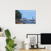 ブディン – Honfleur Riverscape 1854 ポスター (ホームオフィス)